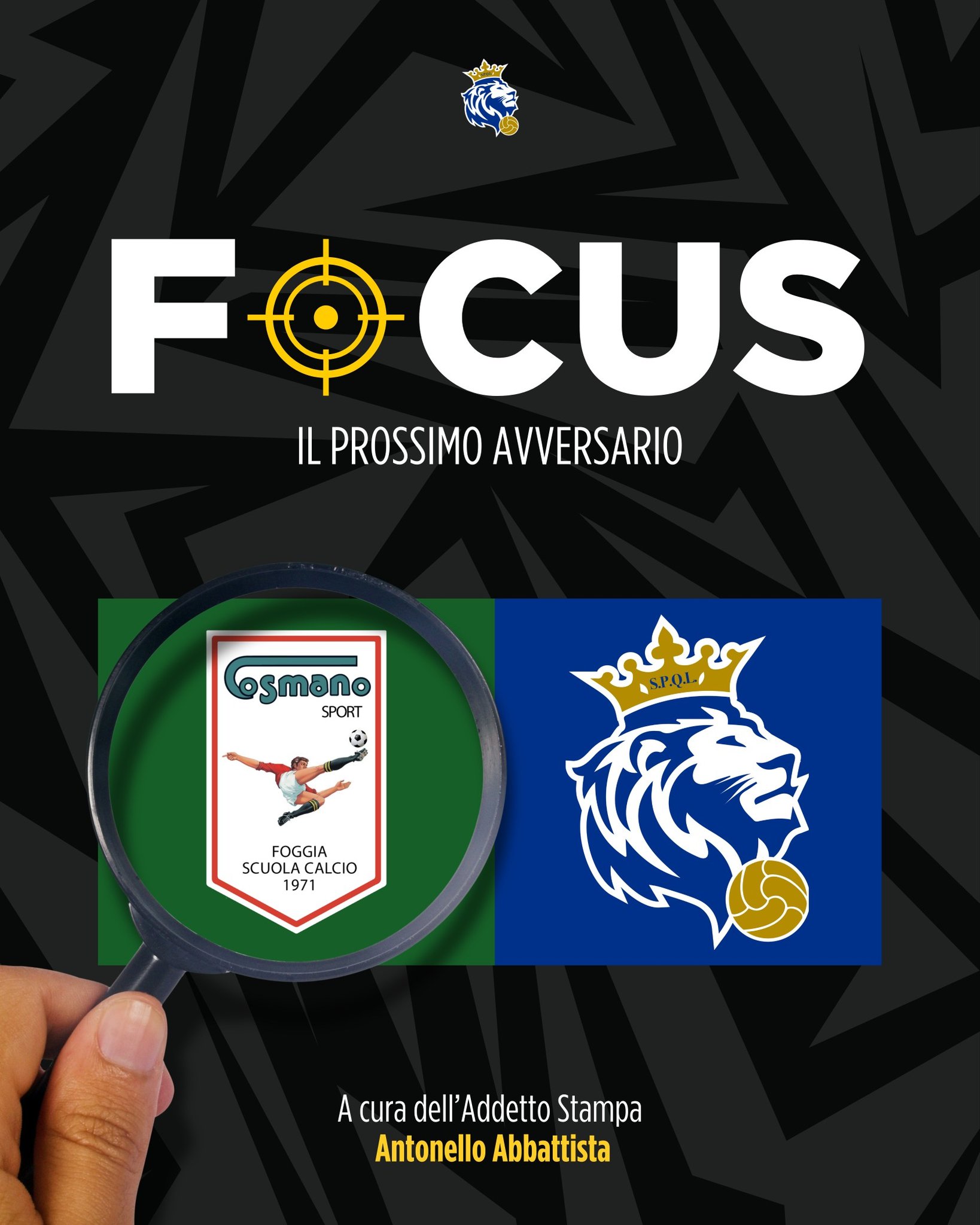 𝗙𝗢𝗖𝗨𝗦: 𝗜𝗹 𝗽𝗿𝗼𝘀𝘀𝗶𝗺𝗼 𝗮𝘃𝘃𝗲𝗿𝘀𝗮𝗿𝗶𝗼 – Cosmano Sport